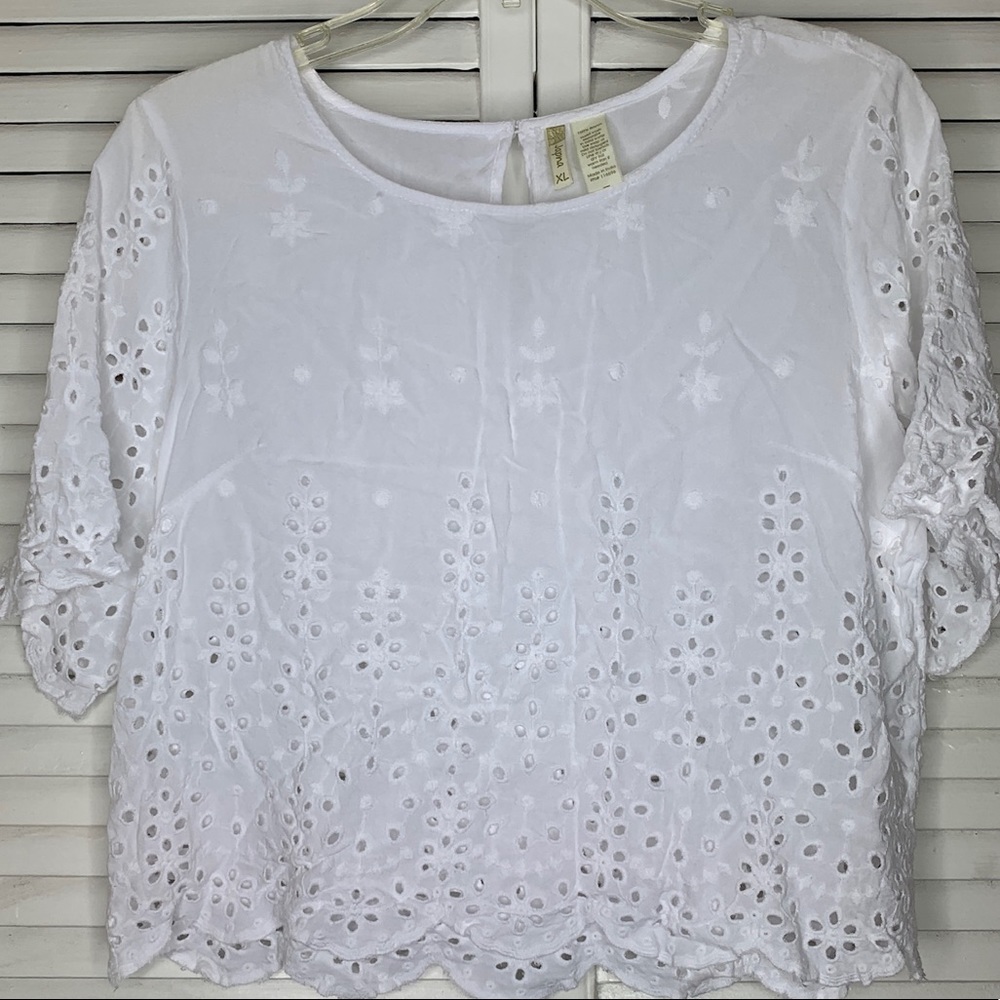 White Crop Top